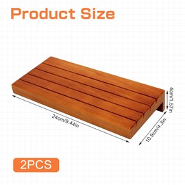 Begonia 2 Stück Kartenhalter Kinder, 24cm Spielkartenhalter, Kartenhalter Spielkarten Holz, Spielkarten Aufbewahru Freisprech Kartenständer für Kinder Senioren Erwachsen