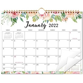 2022 Calendar - Wall Calendar 2022,11"× 8.5", Jan 2022 - Dec 2022, Twin-Wire Bound Wall Calendar, Large Blocks with Julian Dates, Perfect for Easy Planning, Best Wall Calendar for Organizing