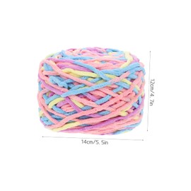 OHPHCALL 1 Roll Multi Function Crochet Yarn for Knitting Soft Supple Thread for DIY Projects Home Decoration and Accessories for Scarves Hats
