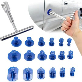 Dent Repair Tub Small Dent Repair Kit Car Dent Puller Kit 19PCS Small Car Dent Puller Kit Car Dent Removal Tool Car Dent Repair Tool Set No Paint Dent Repair Tool DIY Repair Tool Car Dent Repair