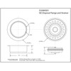 Westbrass D2089SEV-01 3-1/2" Kitchen Sink Waste Disposal Drain Flange and