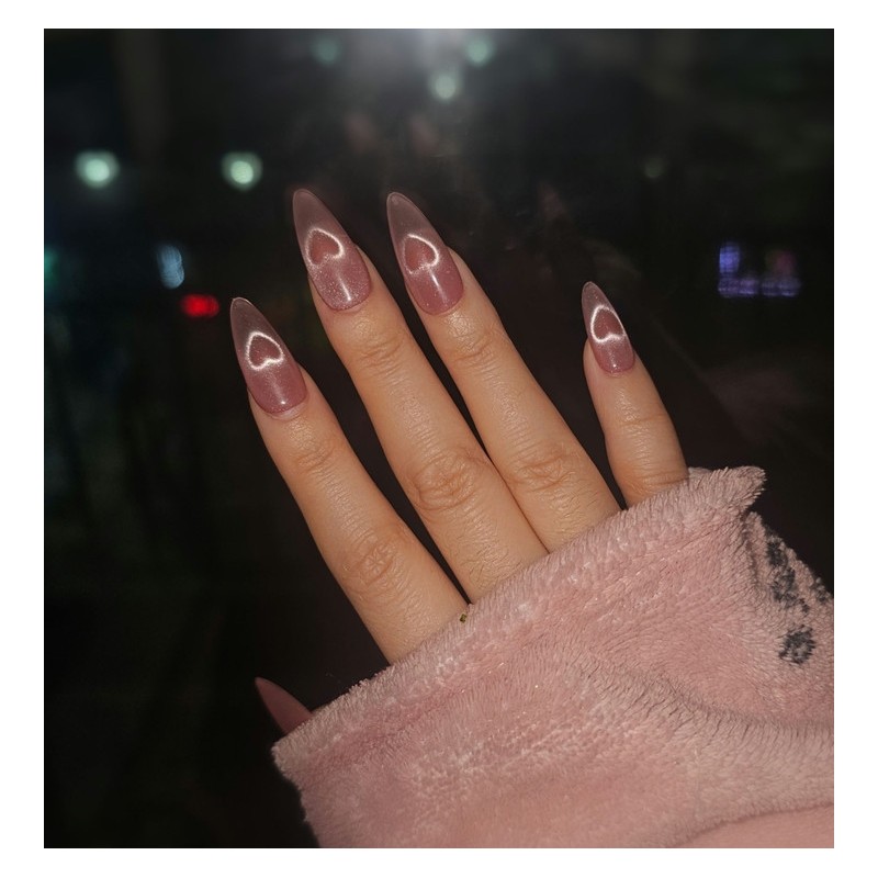 Heart Magnet [Handmade Nail Tip] Emily Nail - Oval /
