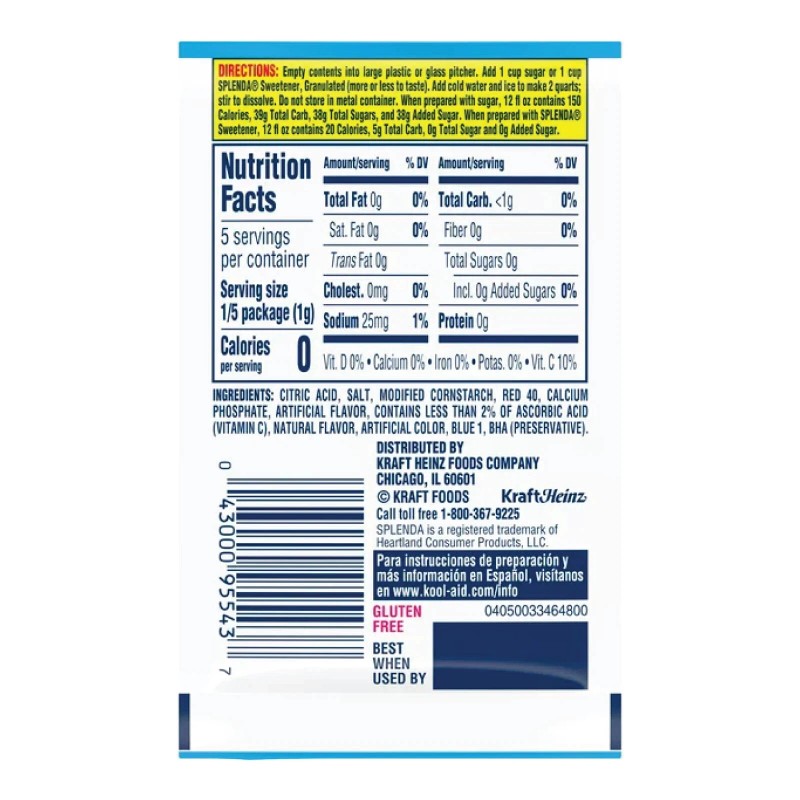 Kool-Aid Full Box 48x Packets Kool-Aid Tropical Punch Soft Drink