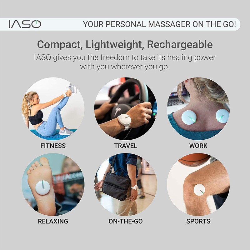 IASO] Adhesive Patches, Cold Laser Light Therapy Device and Massager