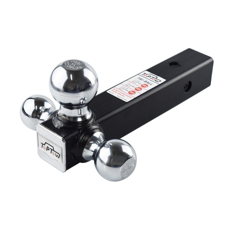 TOPTOW 64173HP Trailer Hitch Tri Ball Mount with 5/8 inch