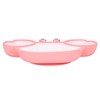 Crab Suction Plate with Suction Cup Base Silicone Divided Plate