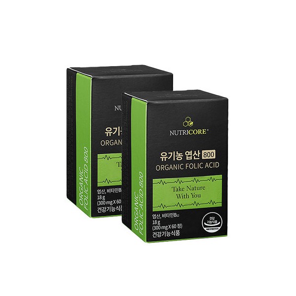 Nutricore Folic Acid 800 60 tablets (2) / 뉴트리코어 엽산
