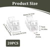 20 Pcs 2 Pin 8mm COB LED Strip Light Connectors,