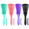 Cepillo desenredante para cabello afro americano/africano texturizado 3a a 4c