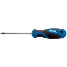 Draper No.2 100mm PZ TYPE Soft Grip Screwdriver | Manual Hand Tool | Phillips Head Driver | Chrome Vanadium Steel Blade Screwdriver | 48928