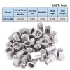 Rustark 30 Pcs 5/16-18'' UNC 304 Stainless Steel Rivet Nuts