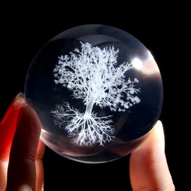 XIANNVXI Tree of Life Crystal Ball Paperweight Tree of Life Gifts Tree of Life Ornament Paperweight Tree of Life Decor Crystal Lamp Sphere Lamp Office Decor Bedroom Decoration