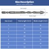 Flintronic Four-Flute Drill Bit Set, 5PCS Four Blade Serrated Eccentric