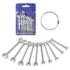 alladaga Mini Combination Wrench Set, Metric and SAE Small Wrench