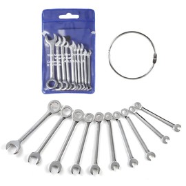 alladaga Mini Combination Wrench Set, Metric and SAE Small Wrench Repair Tools (MET)