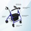 Andadera Ortopedica Found Health Asiento Silla Adulto Andador Con Ruedas