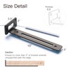LEOPO Openwork 10 Inch 6-Pack Heavy-Duty Shelf Brackets, 1/5'' Thick