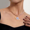 Pandahall 20Pcs Planet Alloy Open Back Bezel Pendants 28.4x54.8x2.45mm Hollow