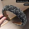 GWAWG Glitter Rhinestone Headband, Women's Wide Headband with Rhinestone Headband,
