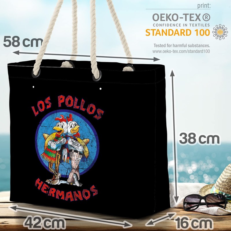 VOID XXL Beach Bag Los Pollos Shopper Bag 58 x