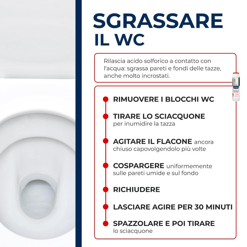 STARWAX THE FABULOUS Polvere Disincrostante WC, 850g
