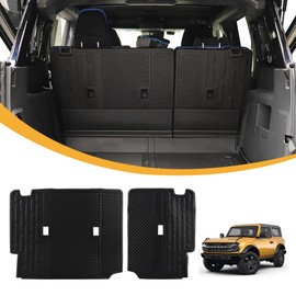 GLOBLED for Ford Bronco Rear Seat Cover, Rear Seat Protector Rear Seat Back Mat Compatible with Ford Bronco 4 Door 2021+ (Not for 2 Door or Bronco Sport)