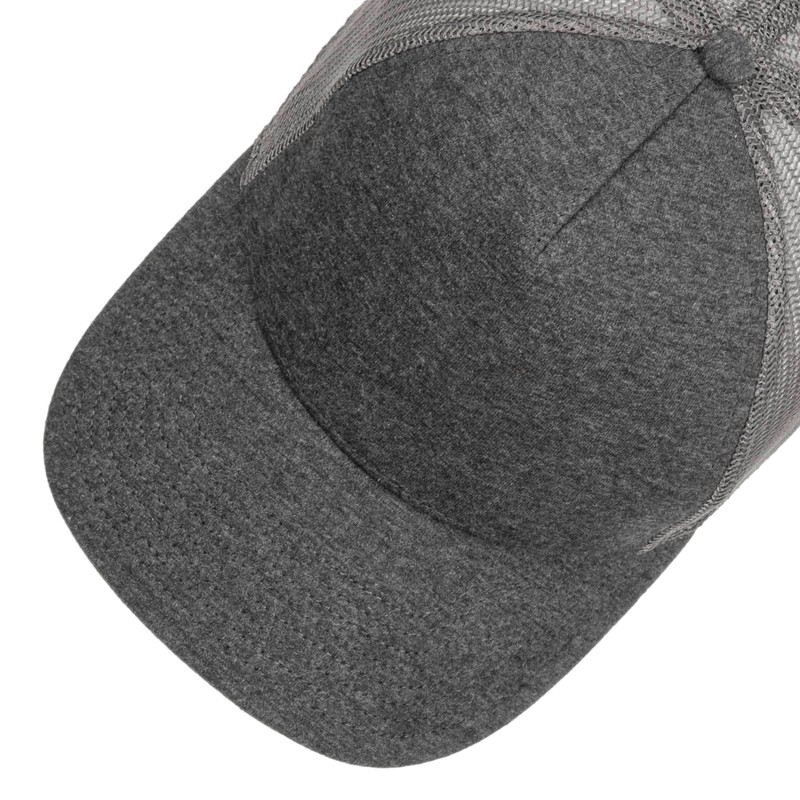 Atlantis Rapper Jersey Mid Visor Trucker Cap - Dark Grey