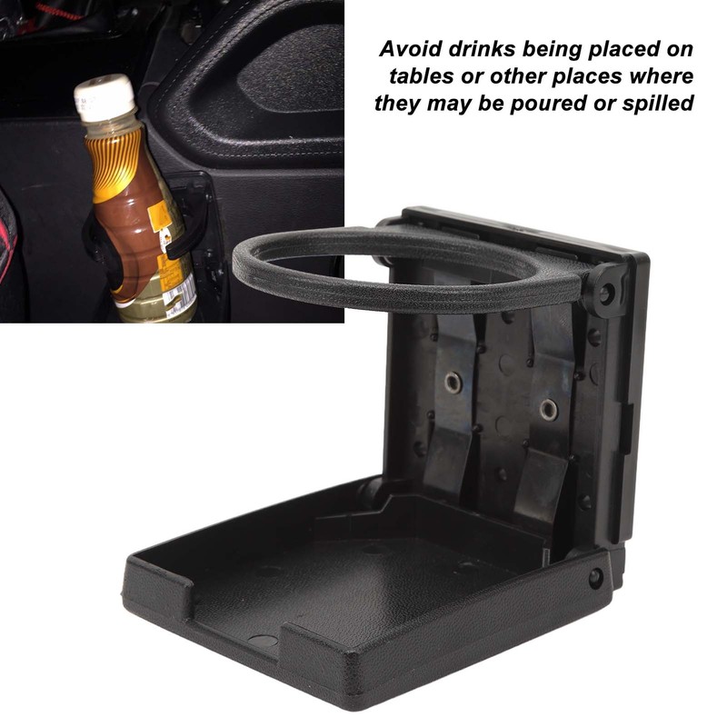 2 Pcs Folding Cup Holder 73mm Compact Space Saving Foldable
