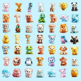 50 children's stickers, animals, stickers, children's stickers
