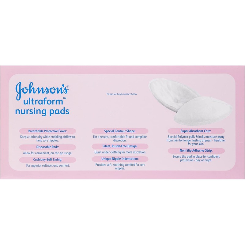 Johnson's Nursing Pads Ultraform 24 Contour Pads, Pack of 3