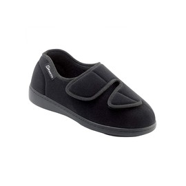 Silverts Disabled Elderly Needs Women’s Stretchable Comfort Hugster Shoes or Slippers for Seniors - Black 6