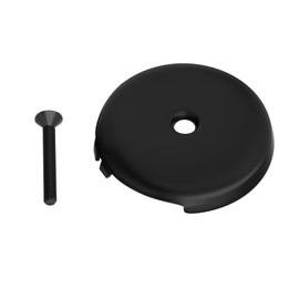 Bath Tub Overflow Drain Cover D328-62 with Screw 3-1/8" Single Hole Fits Most Standard Bath Tub Drains-Matte Black