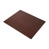 Dacasso 24" x 19" Chocolate Brown Leatherette Luxury Desk Mat