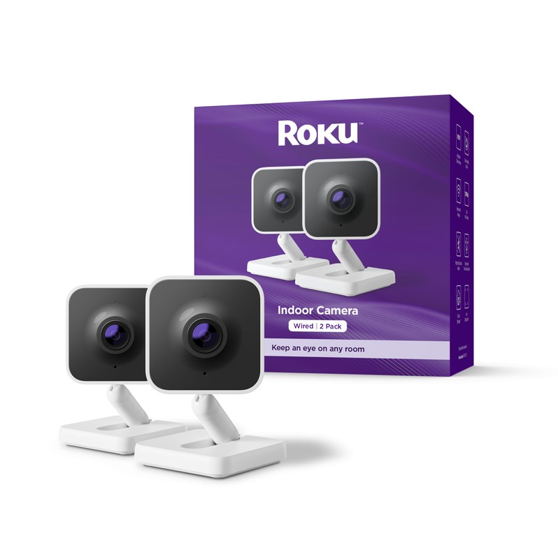 Roku Indoor Camera - Home Security - 2-Pack - Wired
