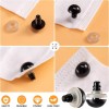 270 Piezas Ojos 6-12mm Nariz Arandelas Para Peluches Muñecos