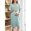 Ekouaer Nightgowns for Women House Dress with Pockets Button Down