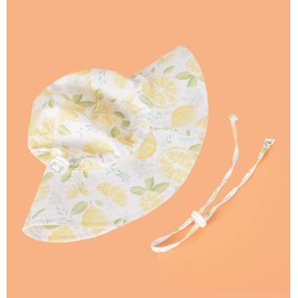 Happy Cherry - Sonnenhut Baby Jungen Mädchen Fischerhut Sommer Sonnenhut mit Krempe UV-Schutz UPF 50+ Sommerhut für Strandurlaub Freien Kinder Bucket Hat Strandmütze Anti-UV - 1-2 Jahre - Weiß