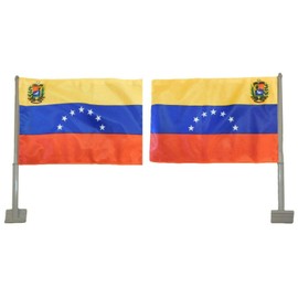 Wholesale Lot of 12 Venezuela 7 Star Seal Rough Tex Knit Nylon Double Sided 12x18 12"x18" Car Vehicle Flag