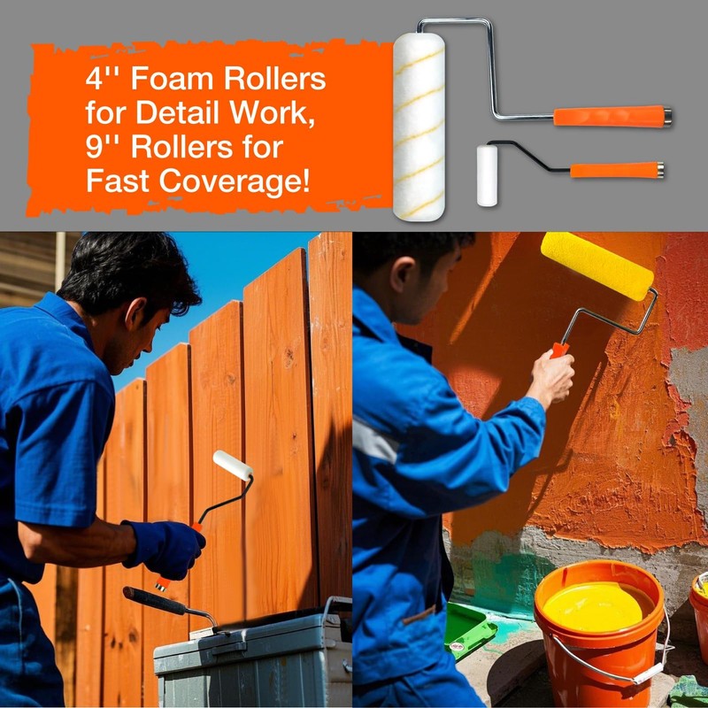 King Origin 31 Piece Paint Roller Kit, 9" & 4"