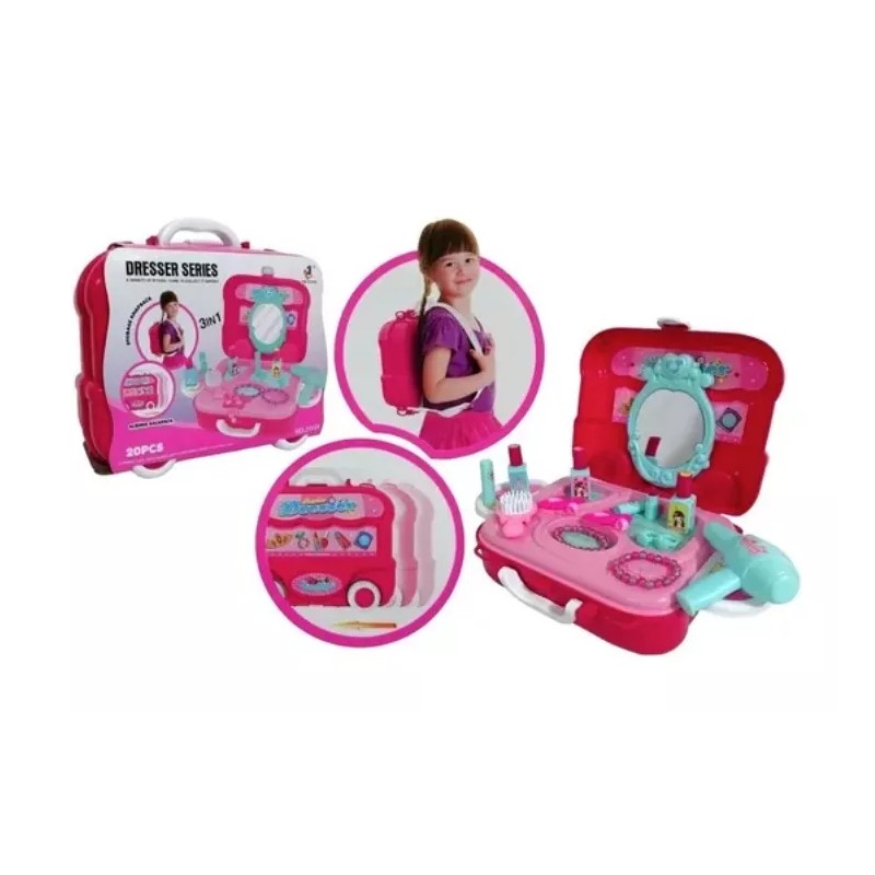 Like Shop Maletin Salon De Belleza Tocador De Juguete Infantil