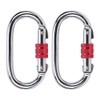 2 Pcs Aerial Yoga Mountaineering Buckle O Type Lock Runway