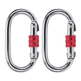 2 Pcs Aerial Yoga Mountaineering Buckle O Type Lock Runway Hook Climbing Carabiner