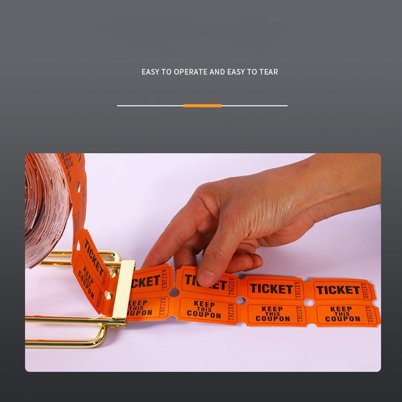 MEELYHOME 1 Roll 1000 Pieces Numbered Raffle Tickets Single Ticket