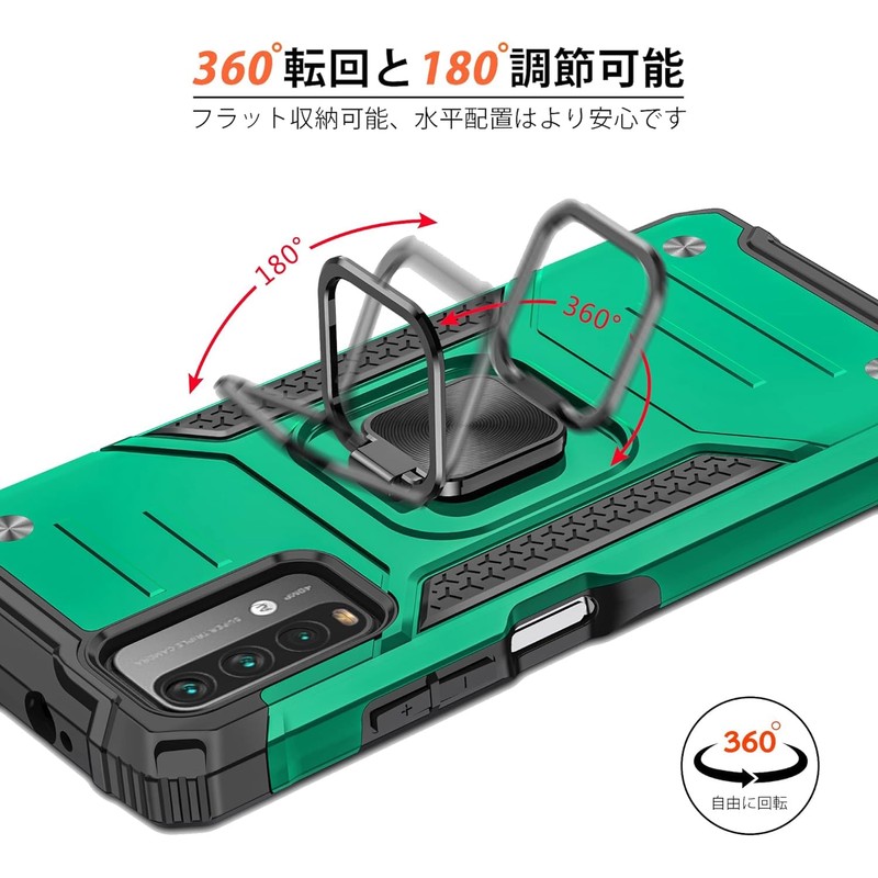 Redmi Note10 Pro Case with Ring, Shockproof, Shock Absorption, US