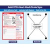 Adult CPR and Heart Attack and Stroke, Rescue Charts (2