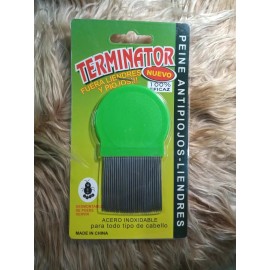 Terminator Peine Antipiojos Y Liendres Ecero Inoxidable