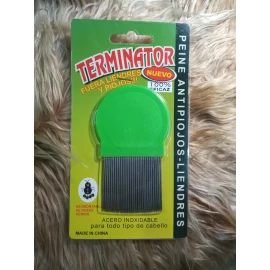 Terminator Peine Antipiojos Y Liendres Ecero Inoxidable