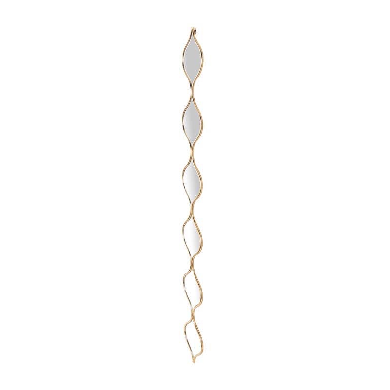 Deco 79 Metal Room Wall Mirror Slim Stacked Chain 6