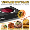 CUSIMAX Hot Plate,Portable Electric Stove Top Burner,1800W Double Infrared Cooktop