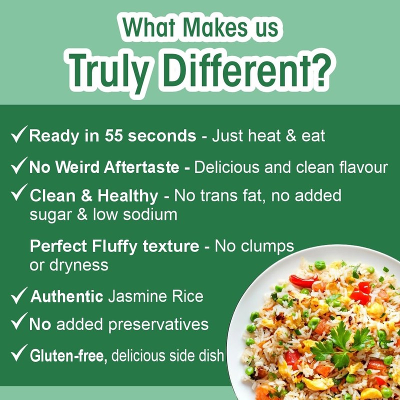 Eat Regal Jasmine Rice Cups, Gluten-Free, Microwavable, Ready in 60